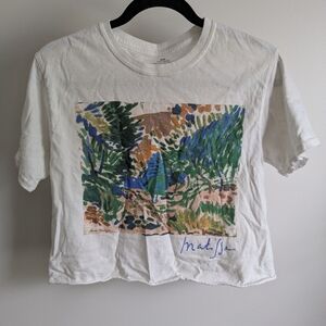 Kids White Graphic T-Shirt